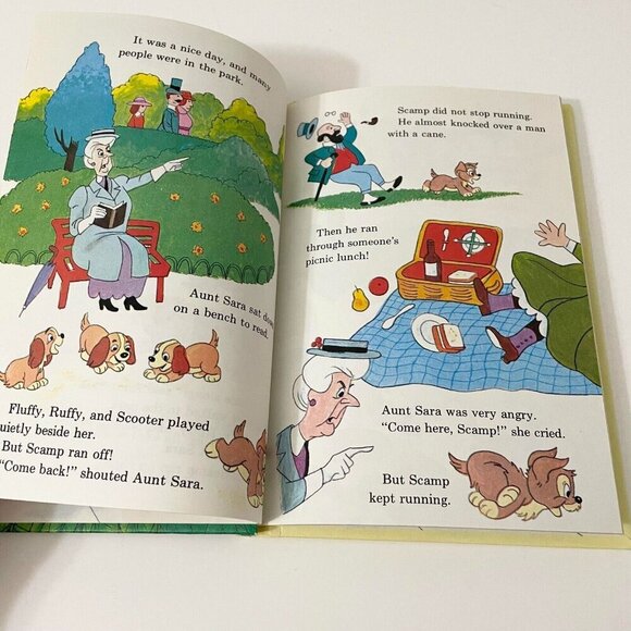 Vtg 1980 Walt Disney Scamp to the Rescue Hardcover Book - Picture 13 of 16